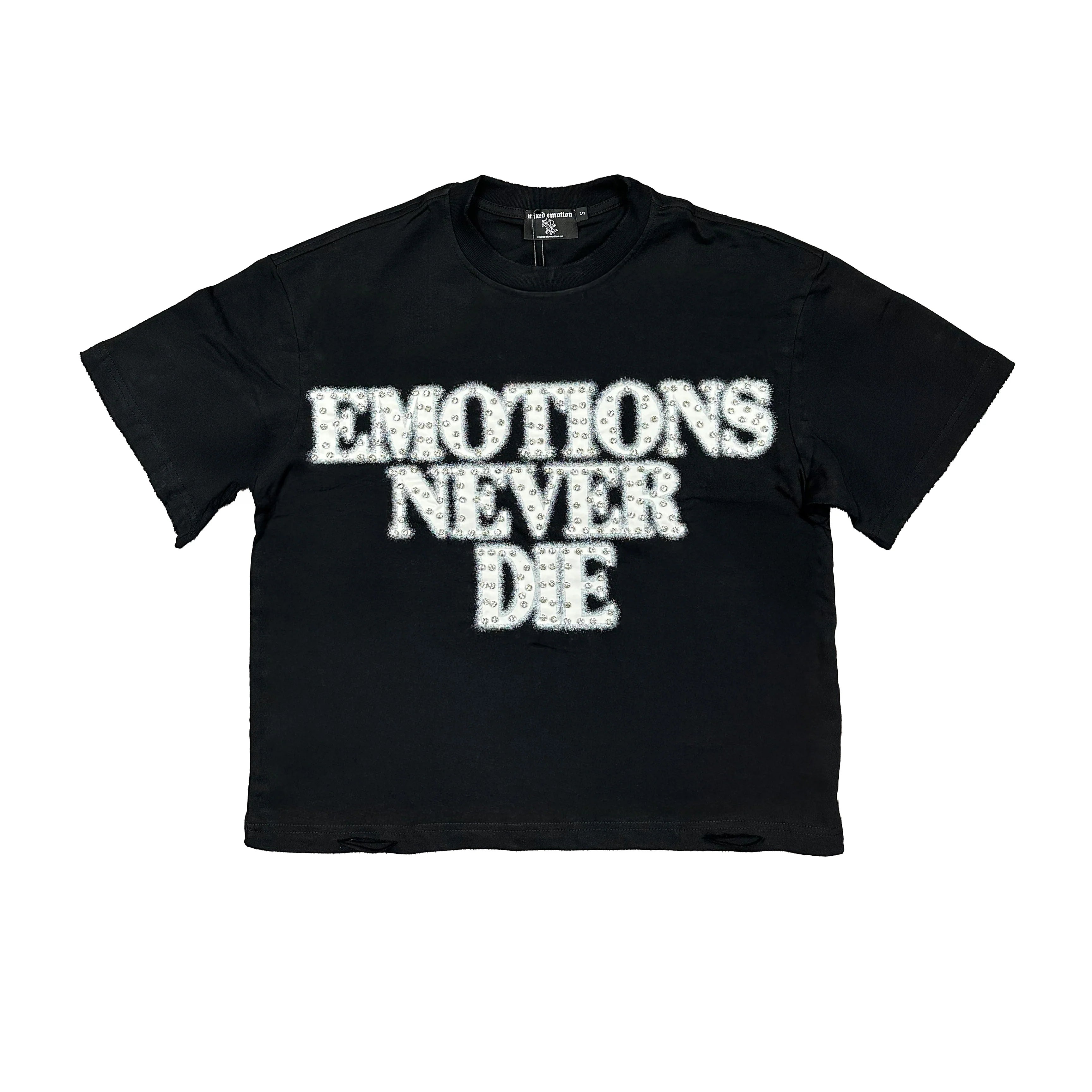 Black ‘End’ Rhinestone Tee