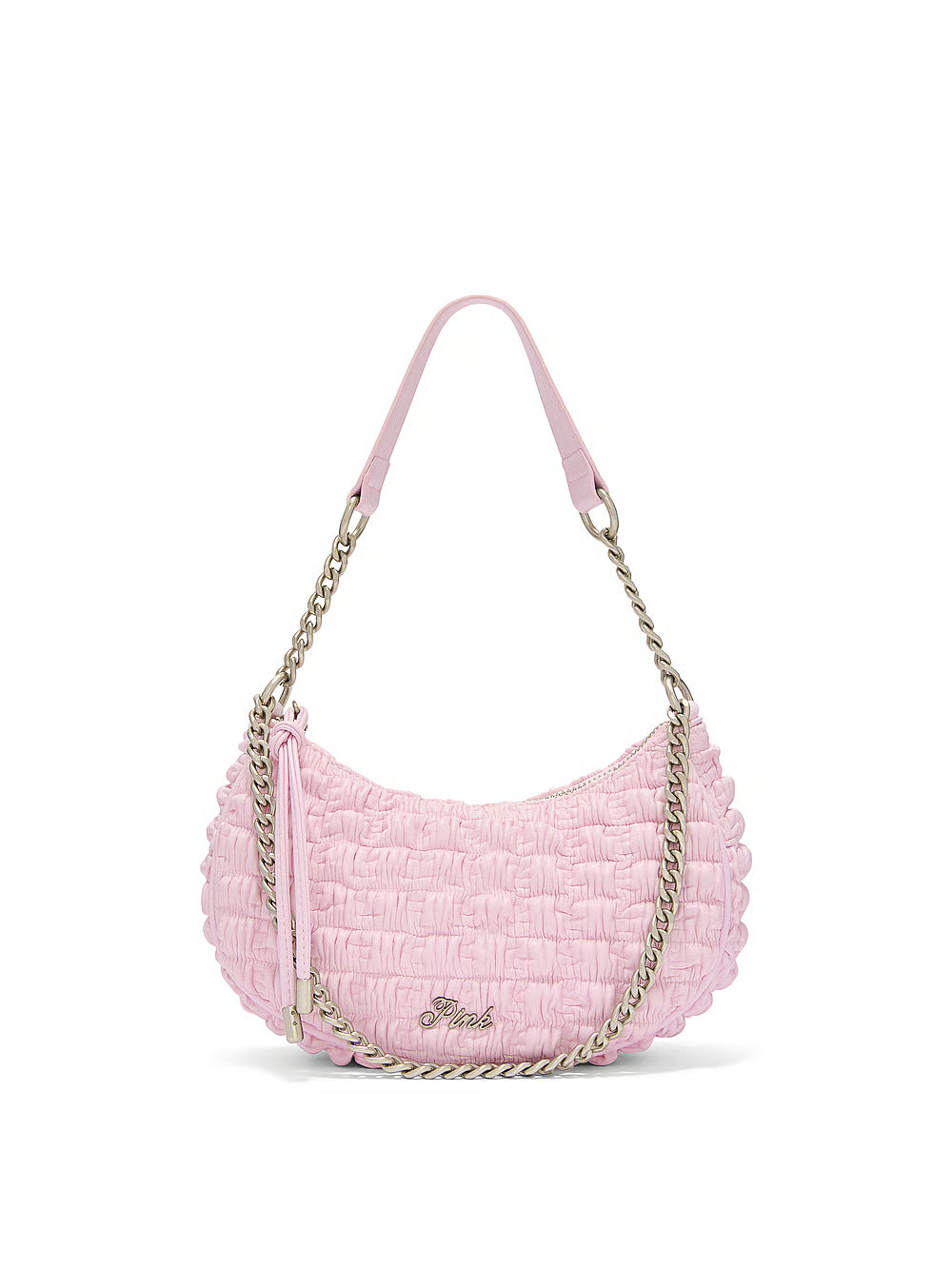 Crescent Ruched Shoulder Bag