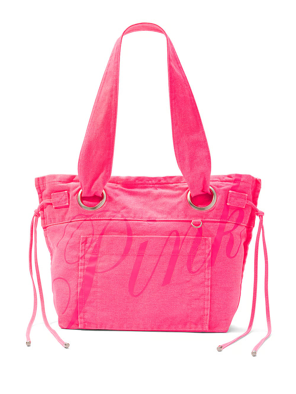 Canvas Flat-Bottom Tote Bag
