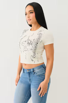 Heritage logo baby tee