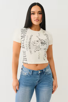 Heritage logo baby tee