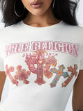 Crystal graphic baby tee