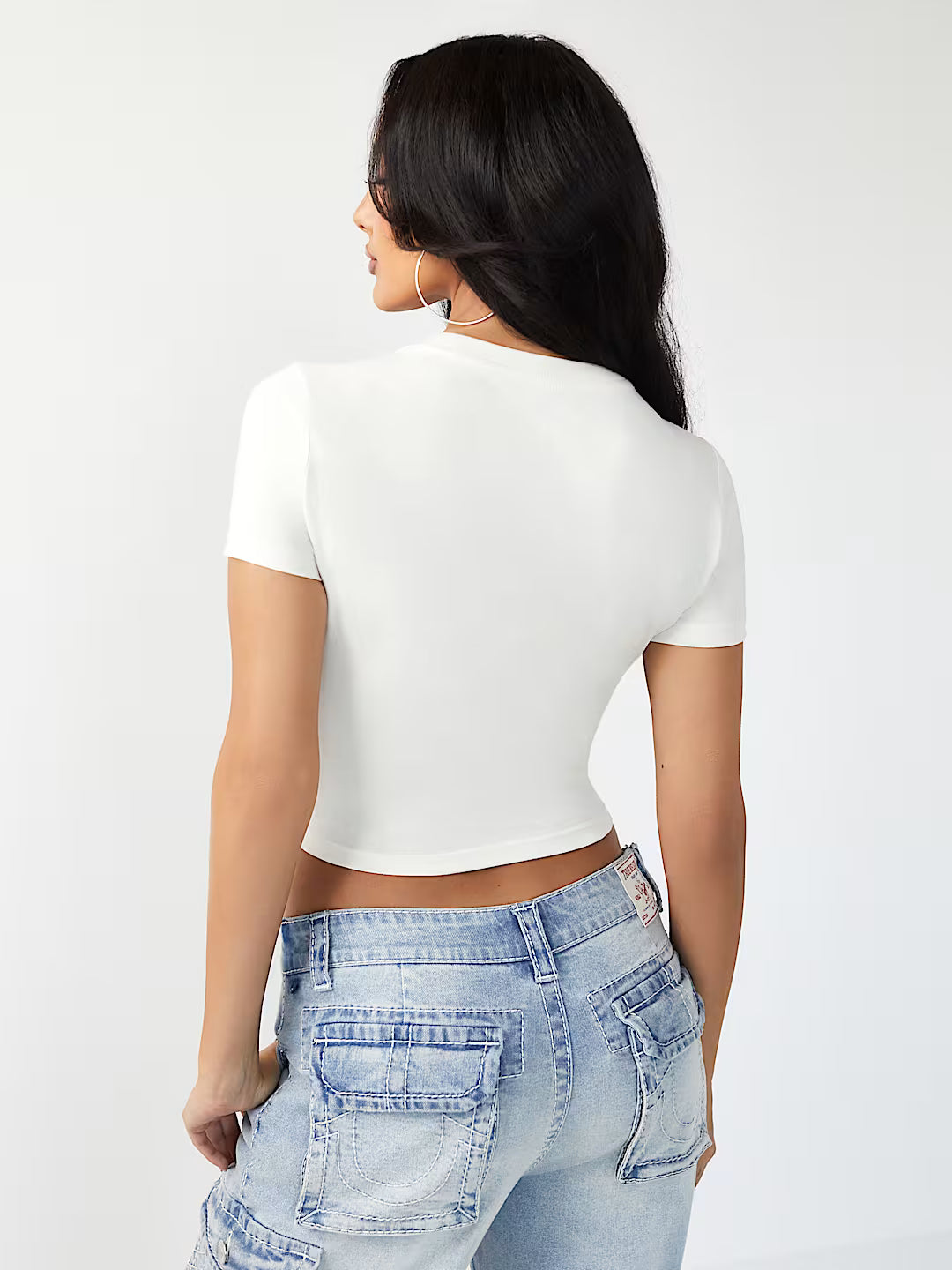 Crystal graphic baby tee