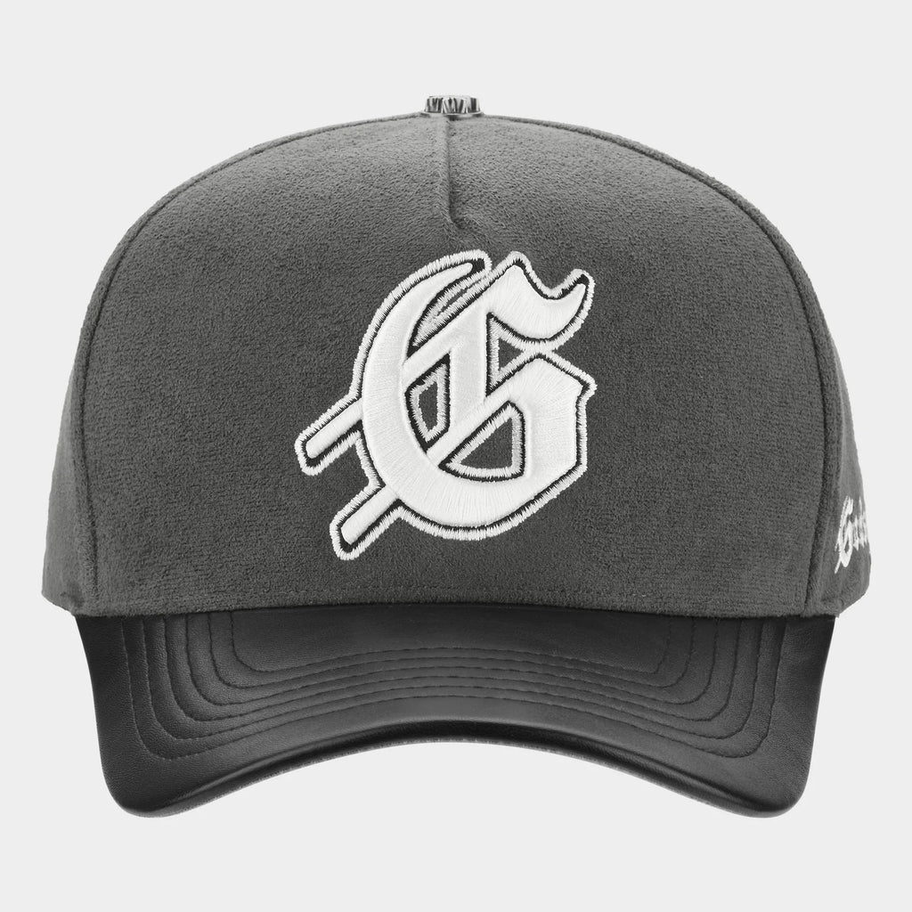 Insignia Leather/Suede Hat (Smoke/Black)