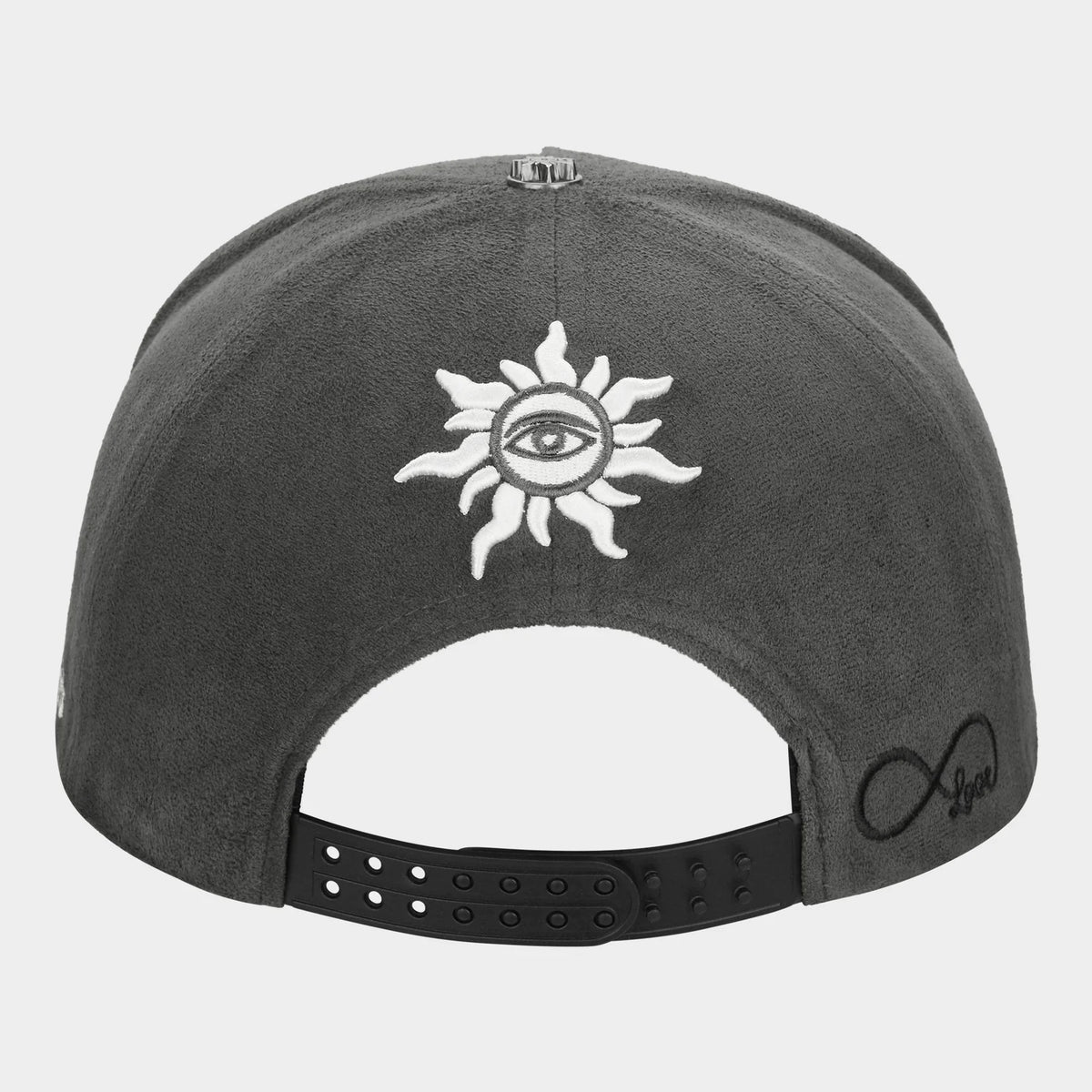 Insignia Leather/Suede Hat (Smoke/Black)