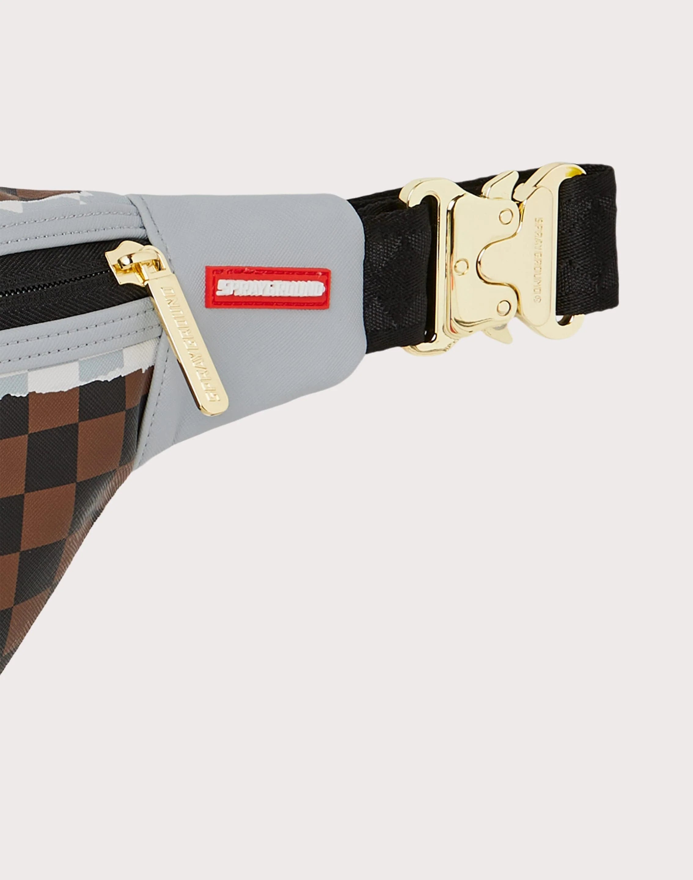 Checkered Tear Crossbody Bag