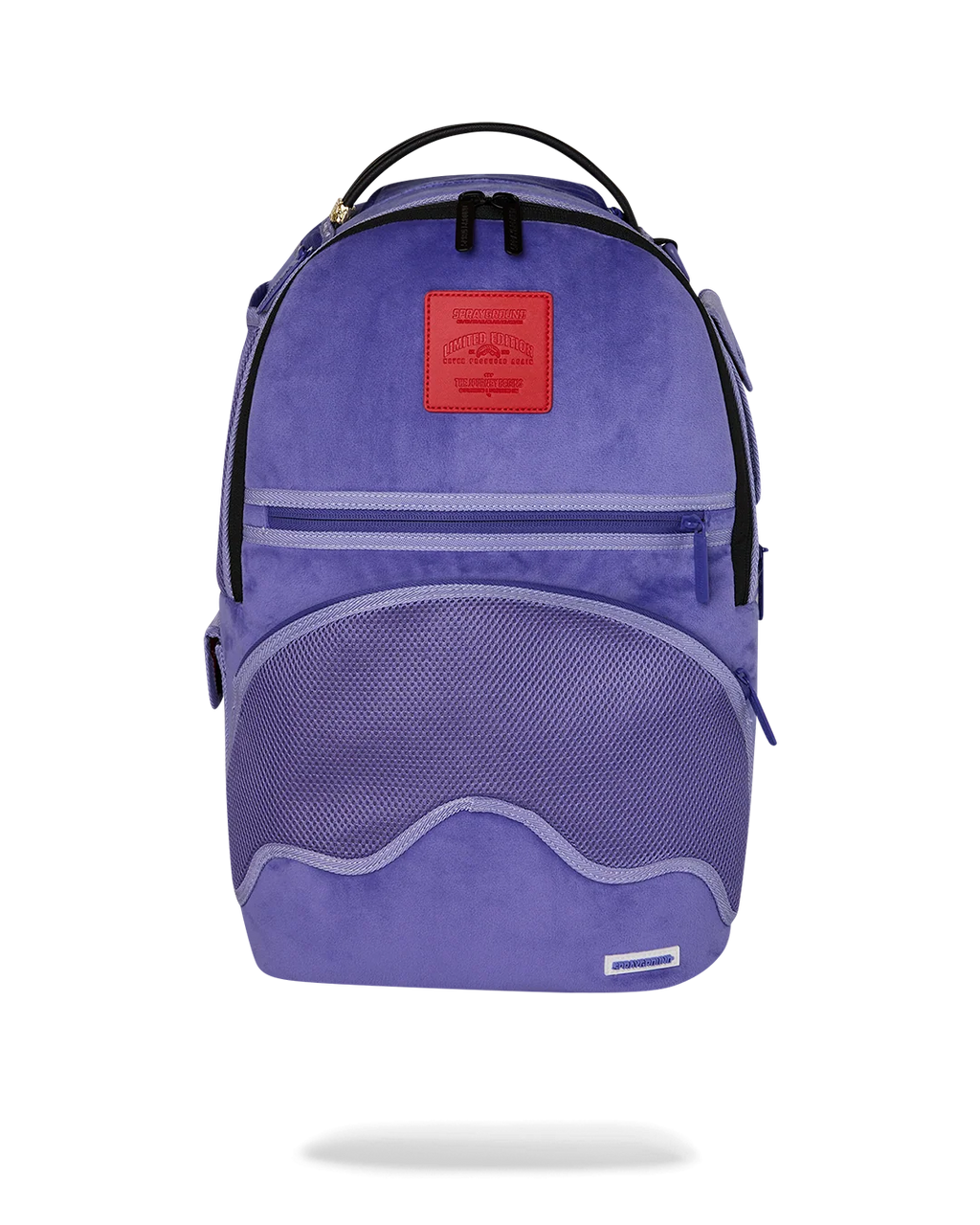 REVERSE MODE - PURPLE VELOUR TO BLACK CHECK BACKPACK