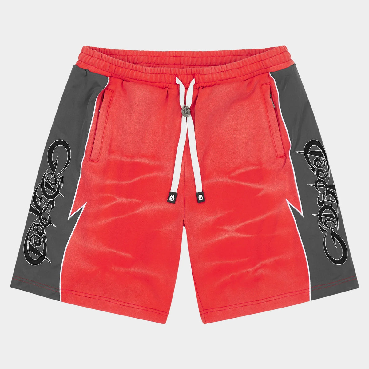 Halftime Shorts V2 (Red Acid Wash)