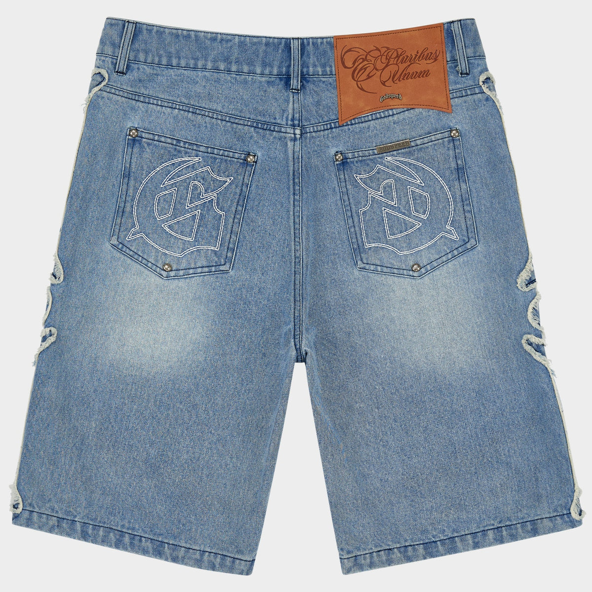 GODSPEED Fémur Frayed Denim Shorts (Blue)
