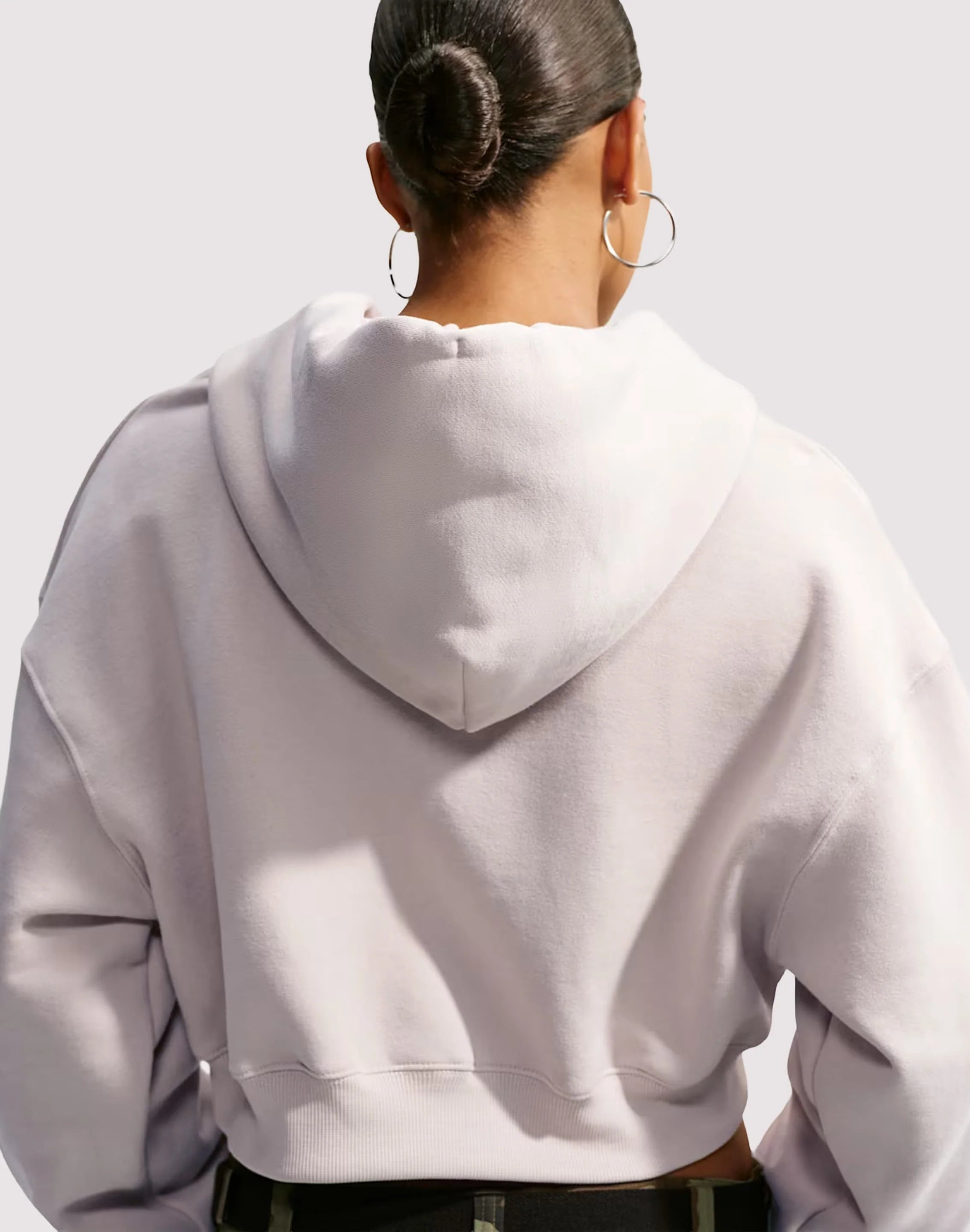 Nike Studio Fleece Cropped Full-Zip Hoodie