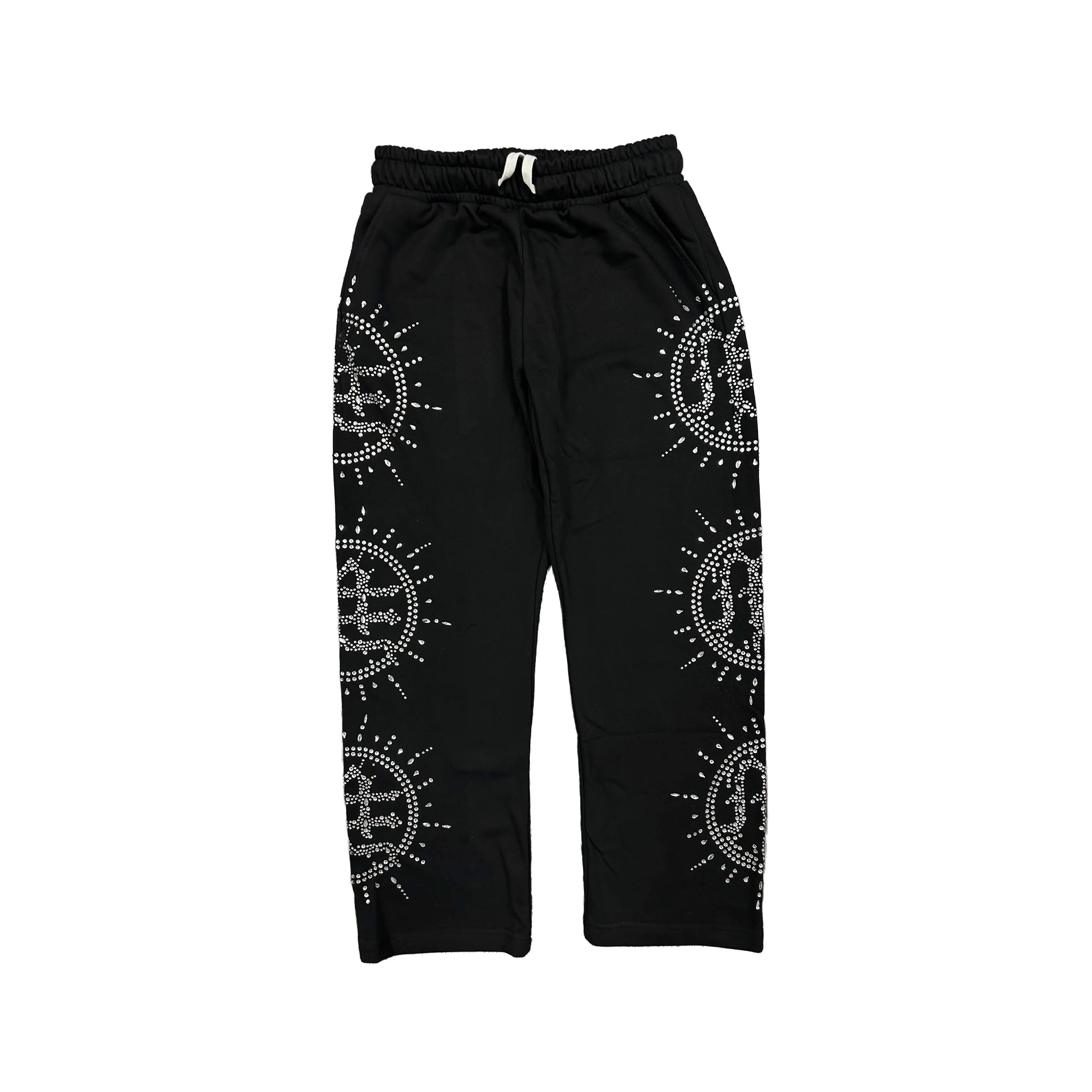 ‘Eclipse’ Black Rhinestone Sweats