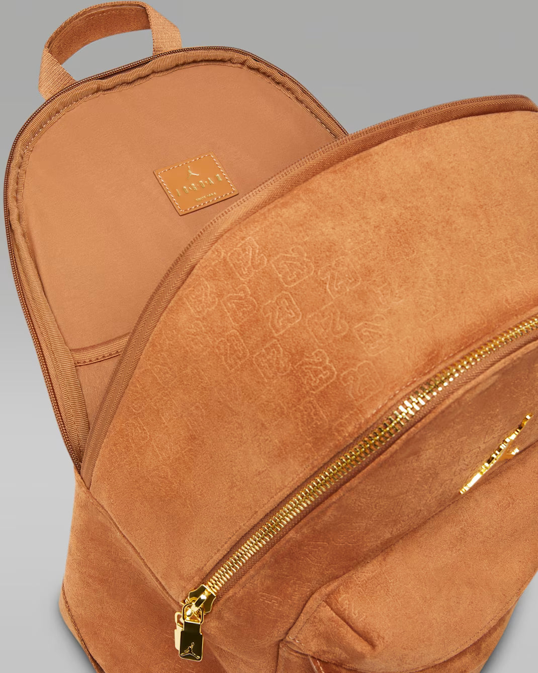Jordan Mochila de gamuza con monograma (23.5 L)