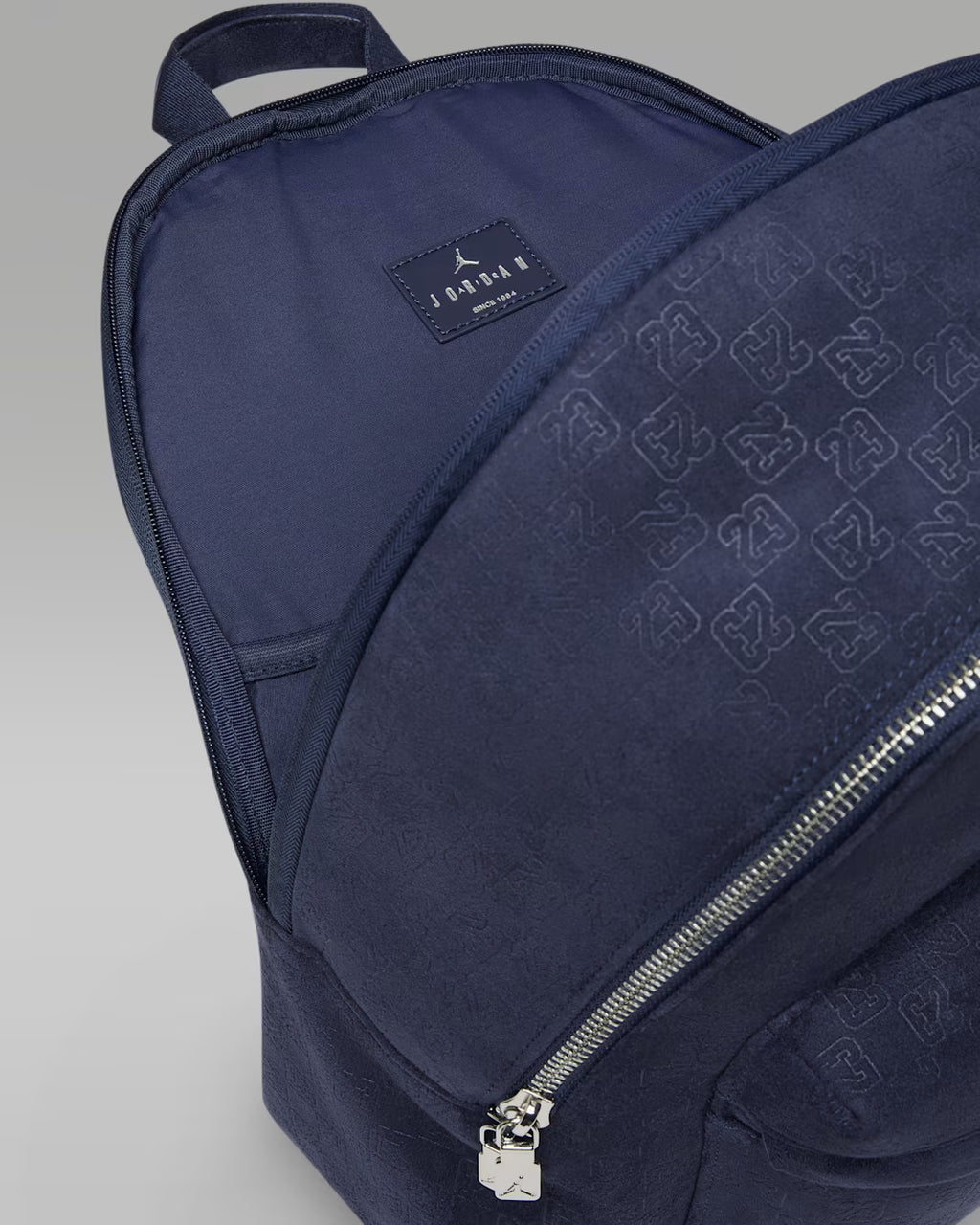 Jordan Mochila de gamuza con monograma (23.5 L)