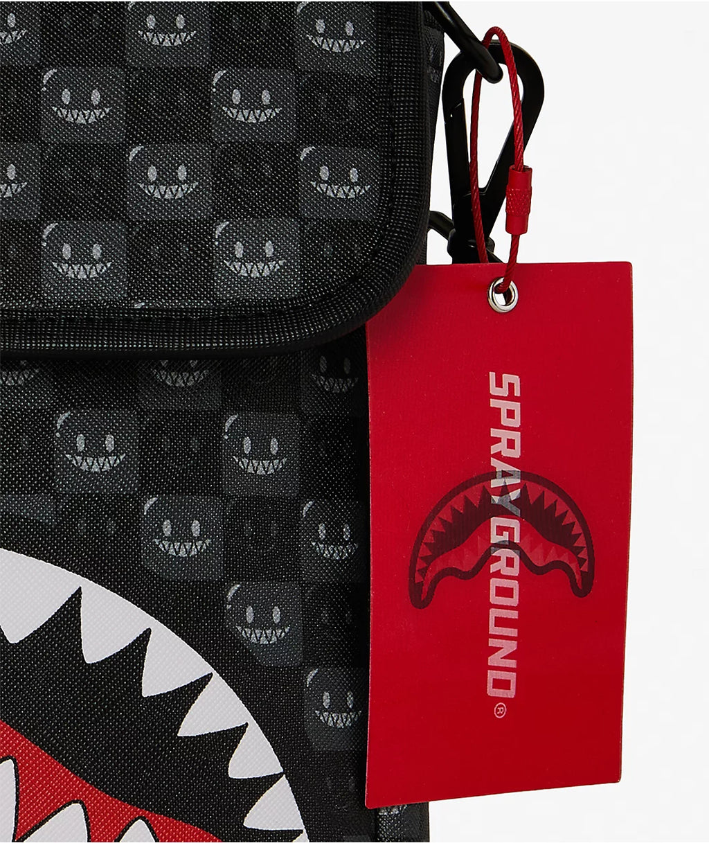 Shark In Paris Bubbly Black Messenger Bag