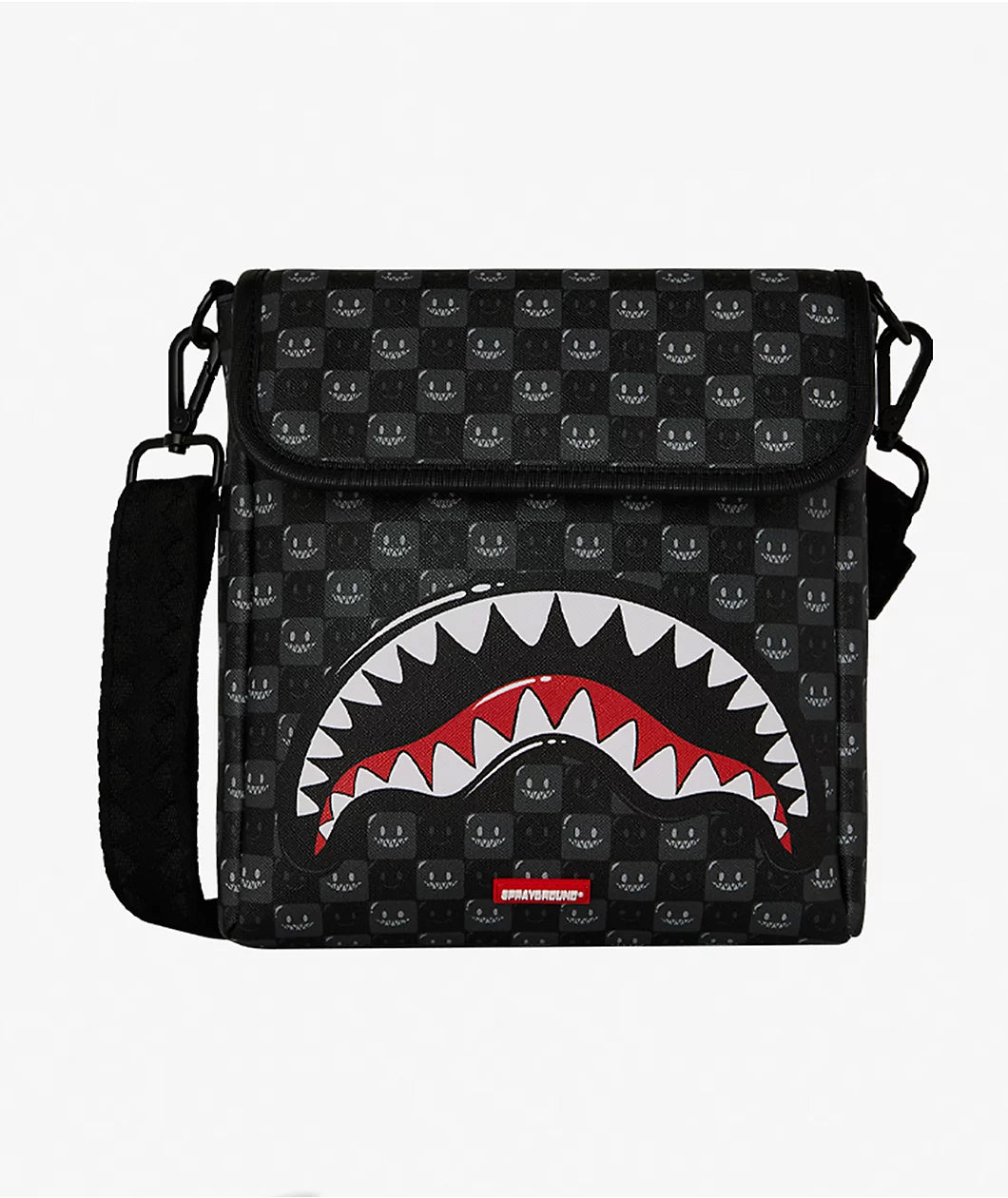 Shark In Paris Bubbly Black Messenger Bag