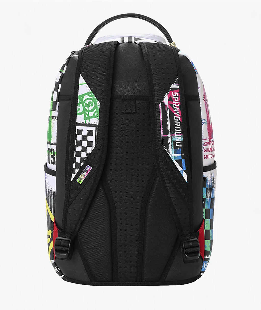 Stencil Shark Attack Split Backpack