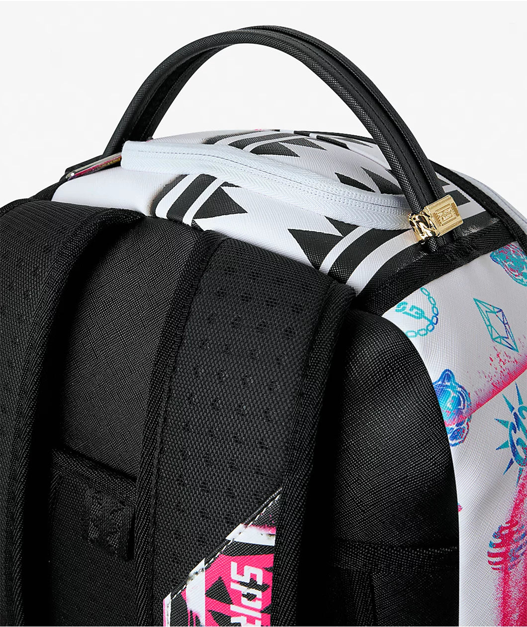 Stencil Shark Attack Split Backpack