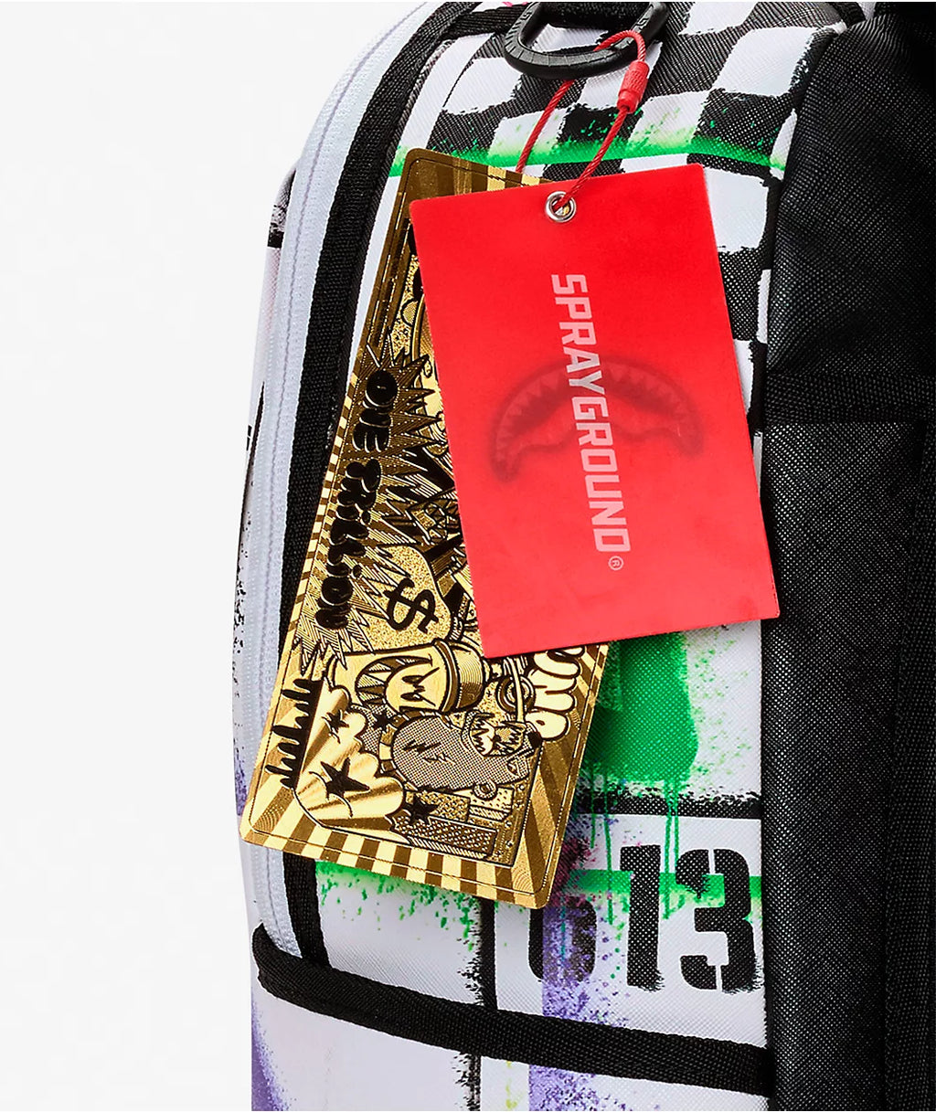 Stencil Shark Attack Split Backpack