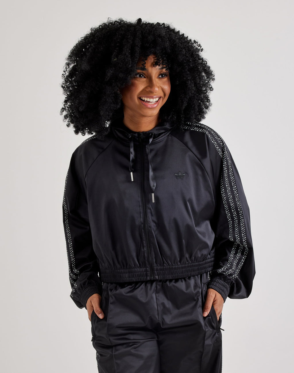 Adidas Pearl Cropped Full-Zip Hoodie
