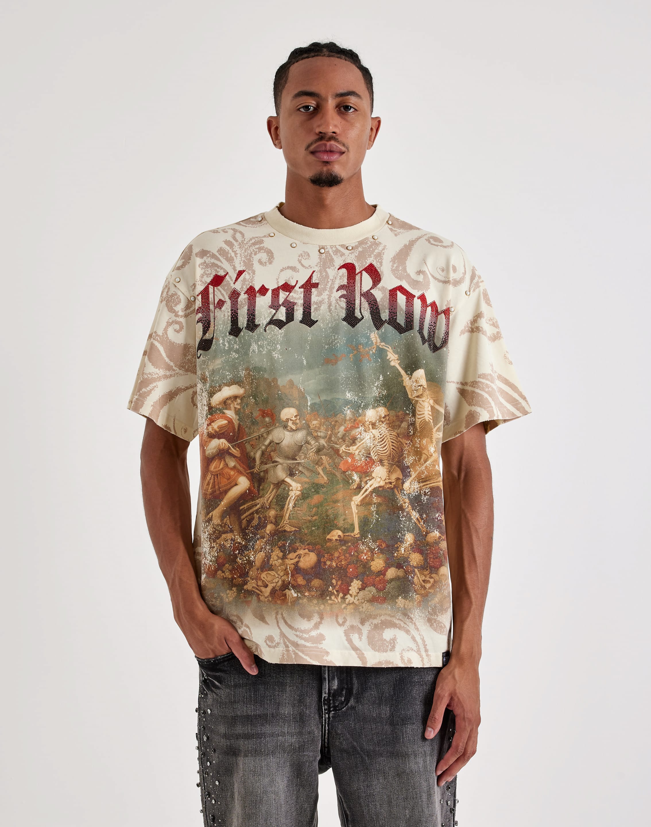 First Row Die Hard Rhinestone Tee
