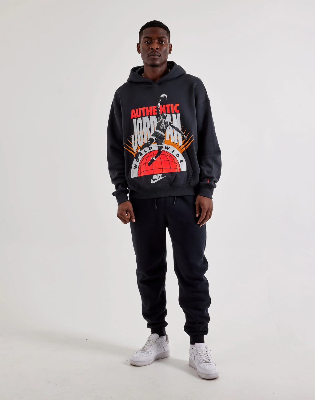 Authentic Jordan” Graphic Hoodie