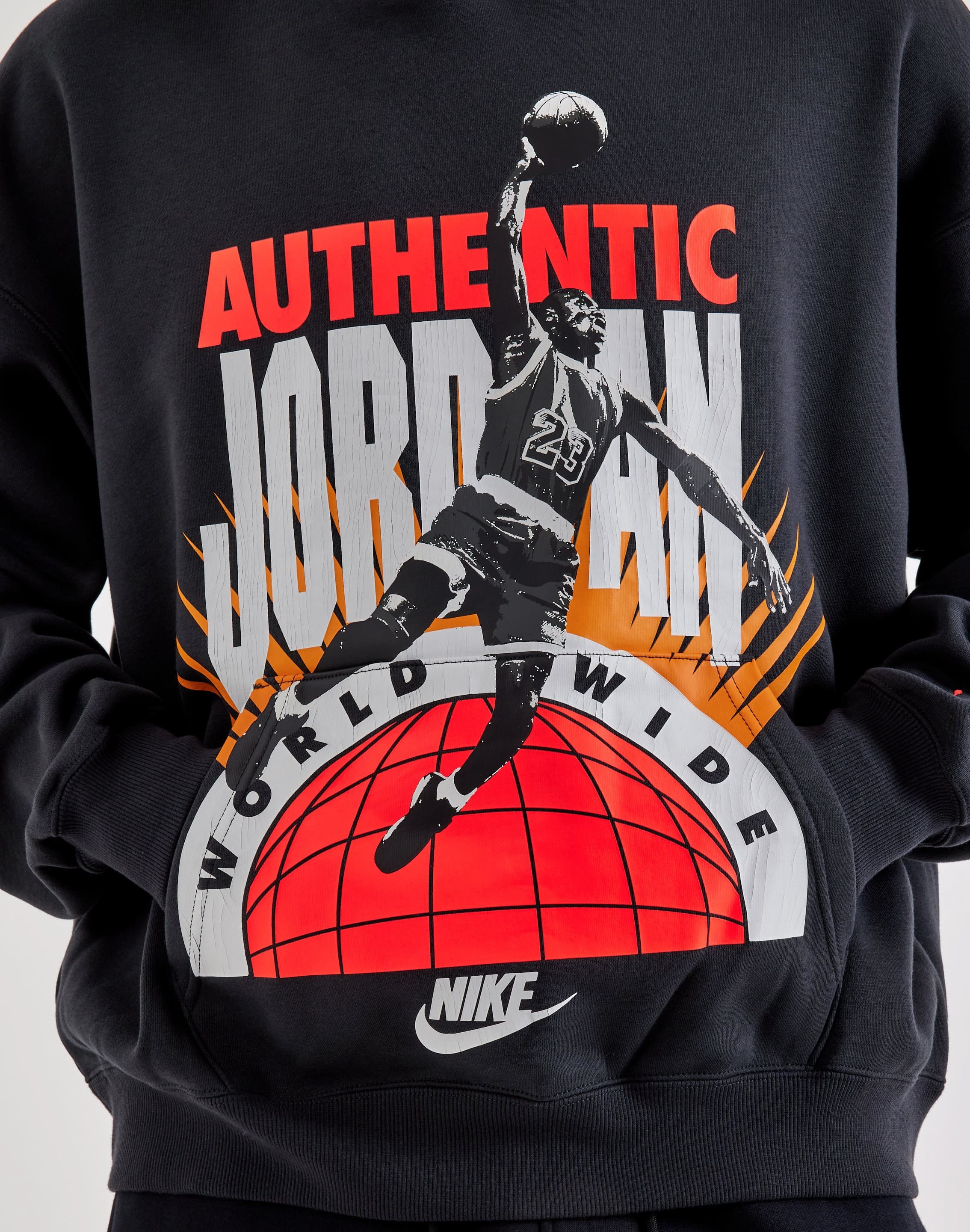 Authentic Jordan” Graphic Hoodie