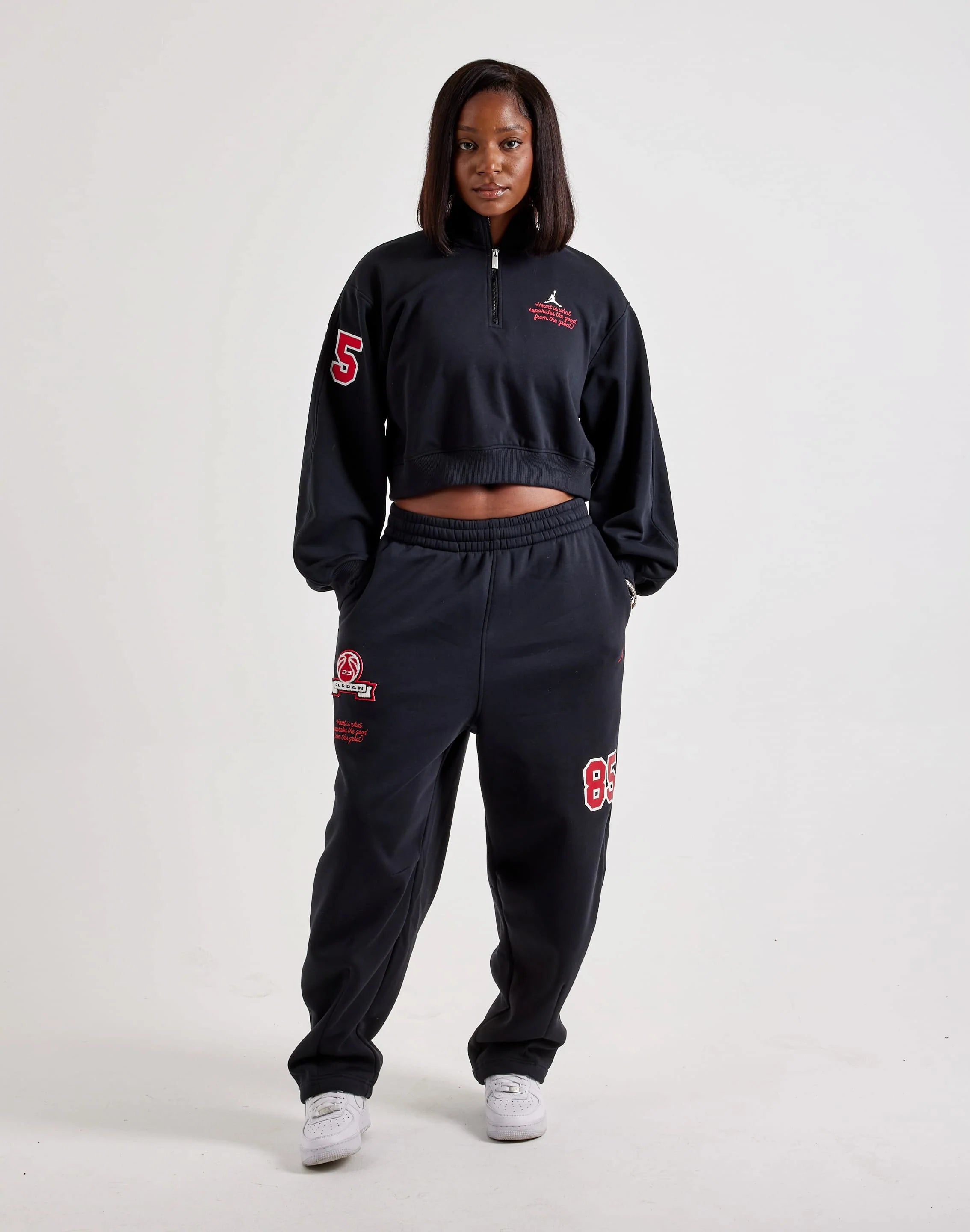 Jordan Brooklyn Fleece Cropped 1/4-Zip Top