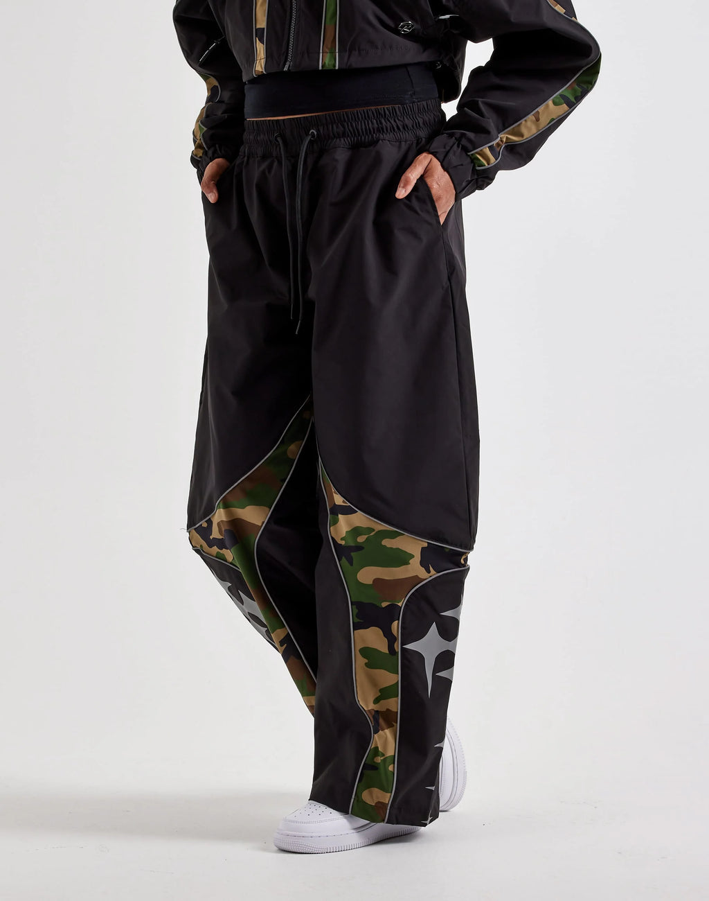 Smoke Rise Nylon Camo Panel Pants