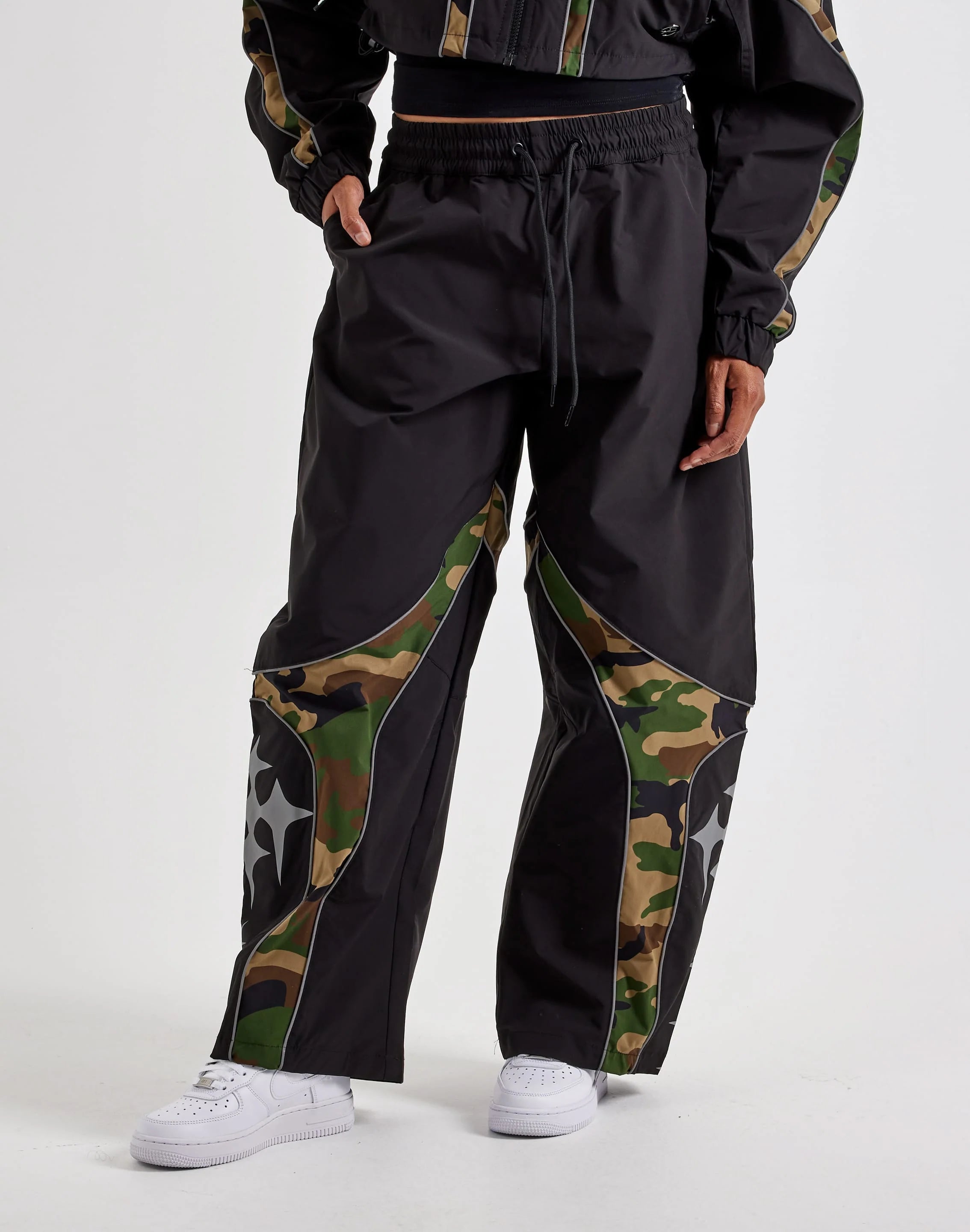 Smoke Rise Nylon Camo Panel Pants