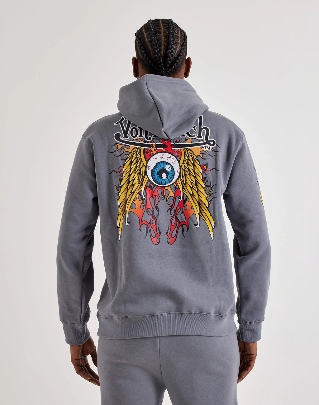 Von Dutch Flame Logo Fleece Hoodie