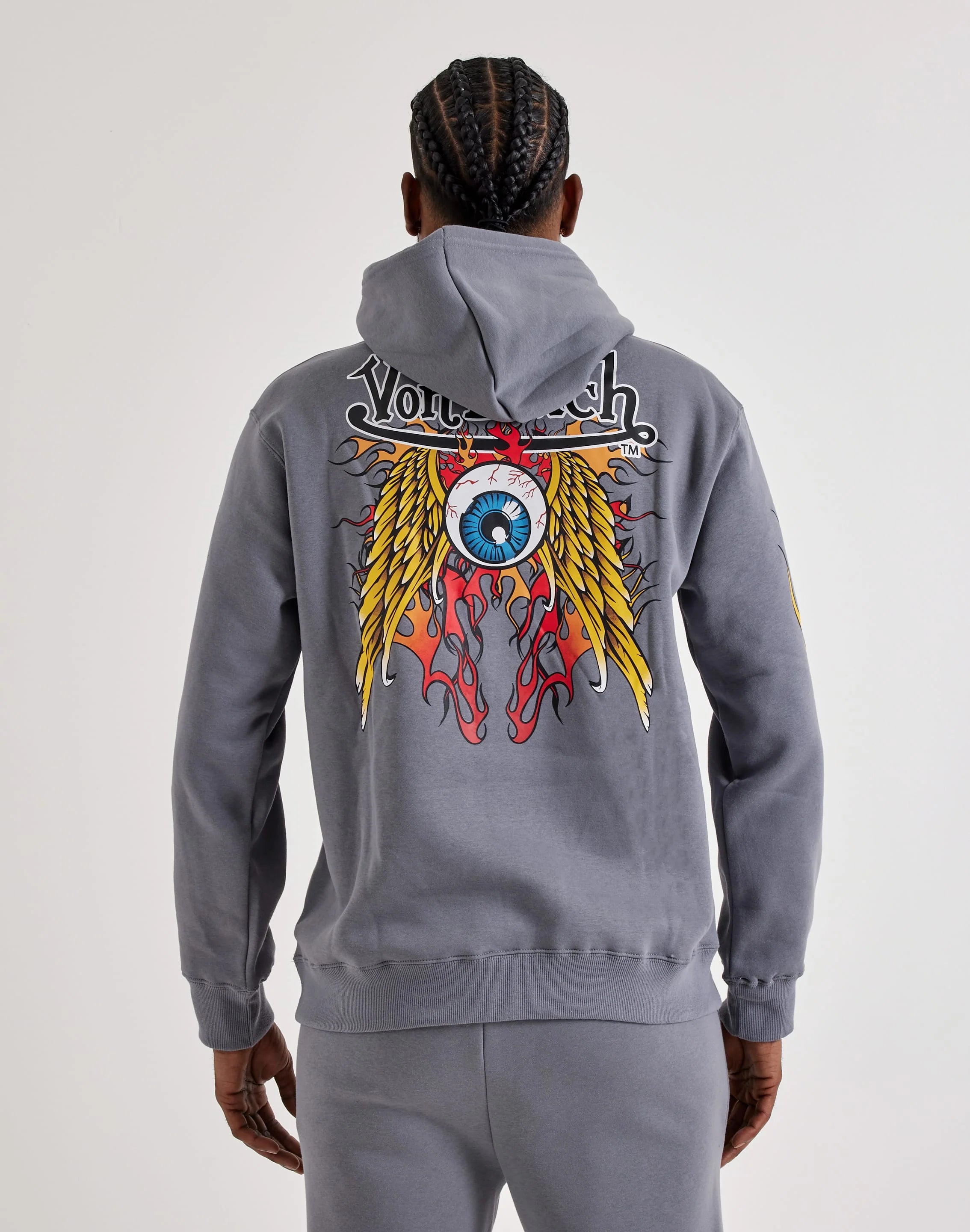 Von Dutch Flame Logo Fleece Hoodie