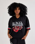 Von Dutch Flame Dice Cropped Jersey