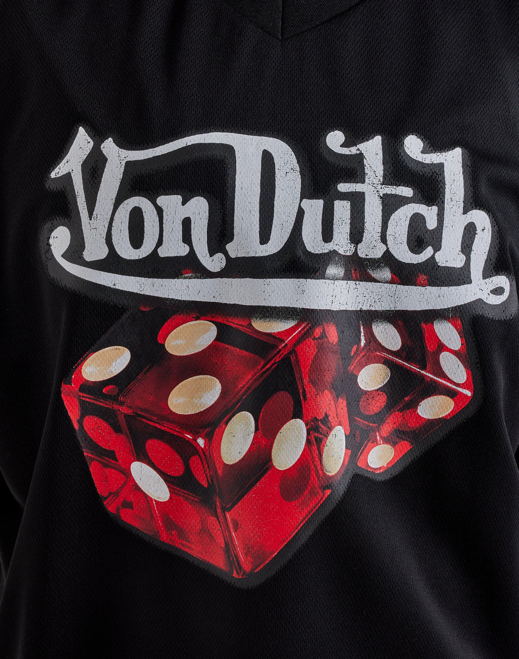Von Dutch Flame Dice Cropped Jersey